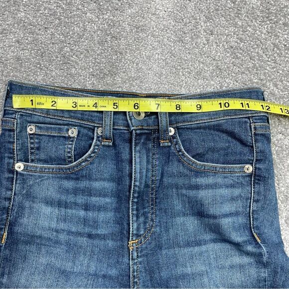 Rag & Bone Jeans Women’s 24 Blue Ankle Skinny High Rise Dark Denim Stretch - Picture 10 of 15